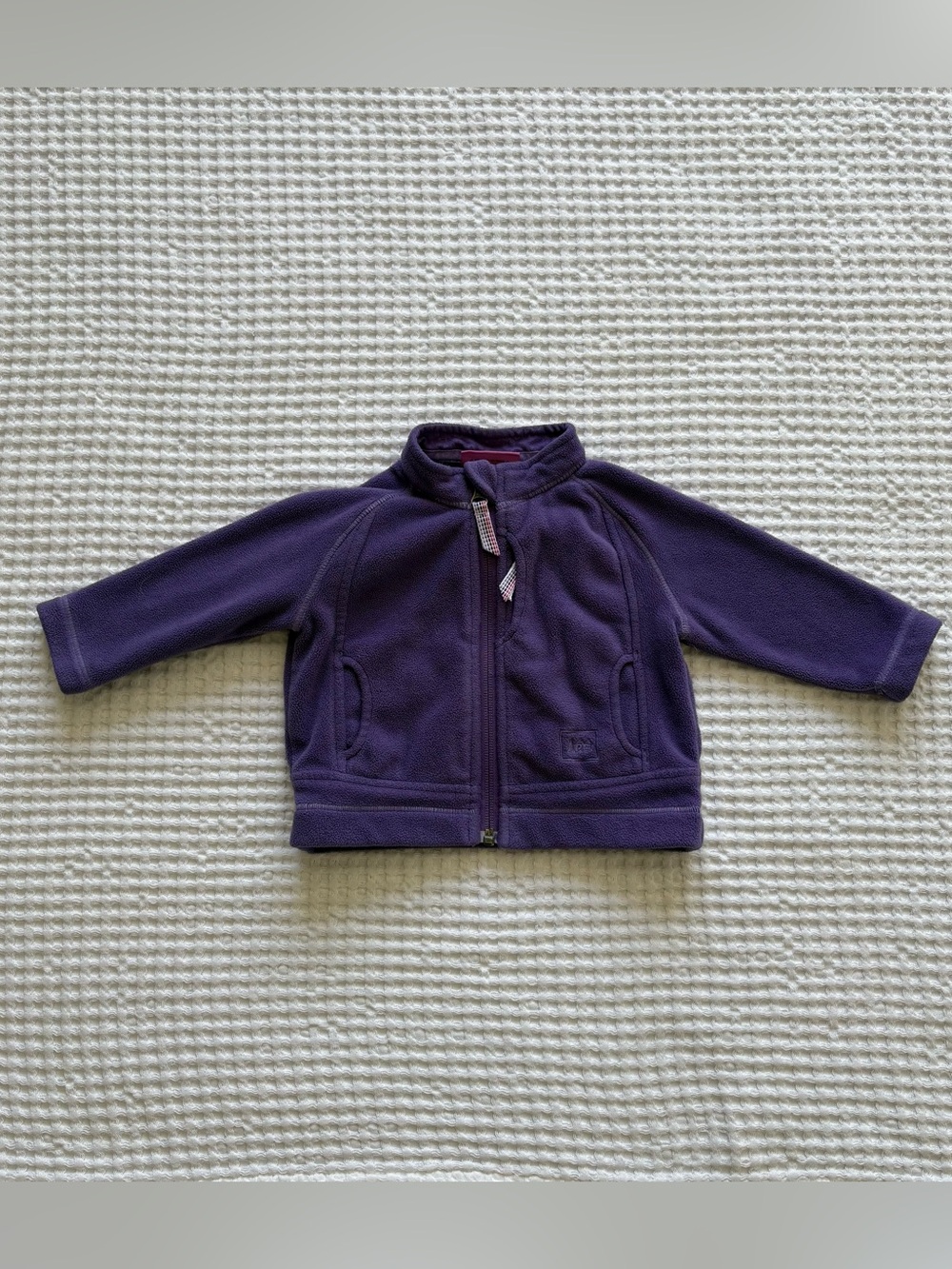 REI Toddler Fleece Jacket 6M Purple Zip-Up Pockets Camping Outdoor School